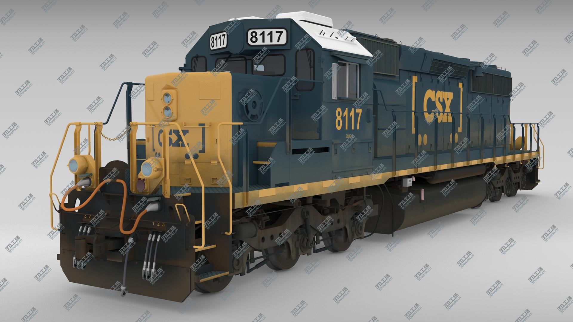 images/goods_img/202105074/Locomotive SD40-2 CSX YN3b 3D model/4.jpg
